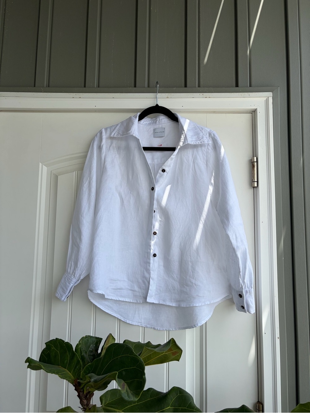Classic White Button-Down Women's Blouse